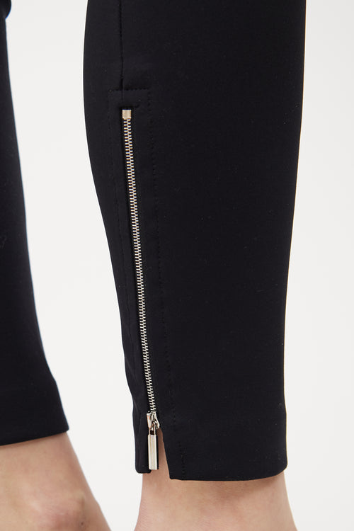 Black Zipper Legging