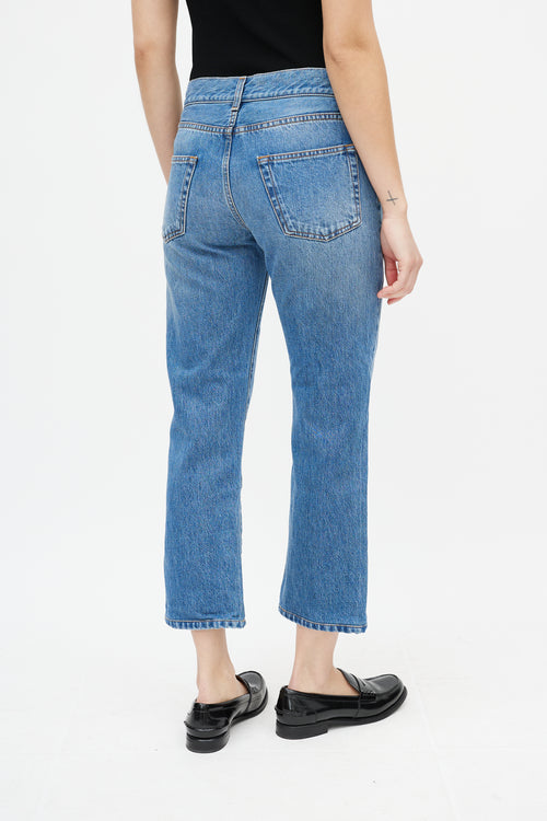 The Row Blue Cotton Denim Medium Wash Jeans