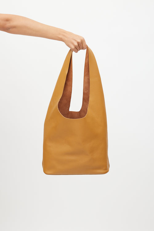 The Row Brown Bindle Three Leather Tote