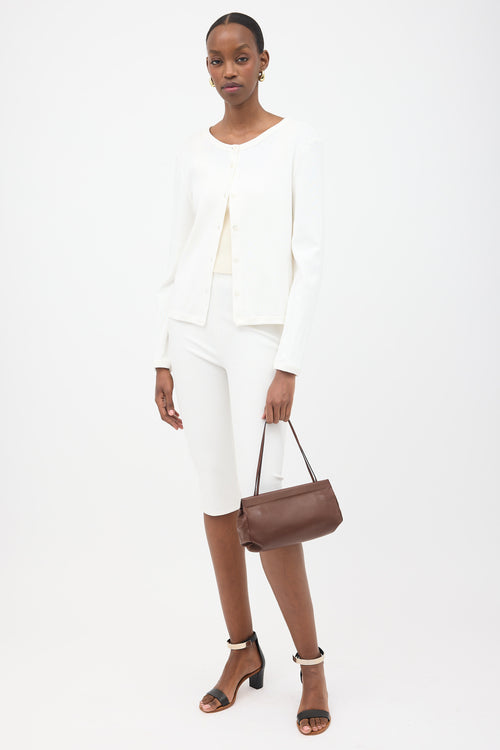 The Row Leather Abby Shoulder Bag