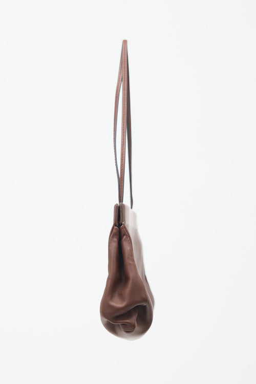 The Row Leather Abby Shoulder Bag