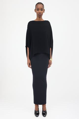 The Row Chiffon Dolman Sleeve Top