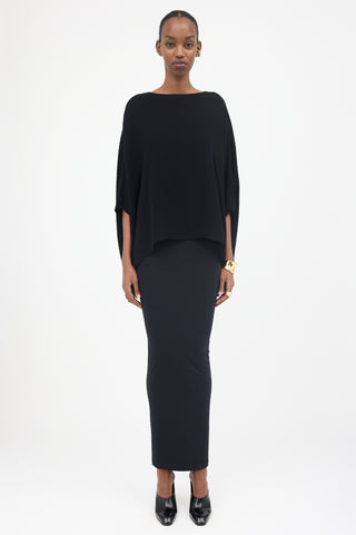 The Row Chiffon Dolman Sleeve Top