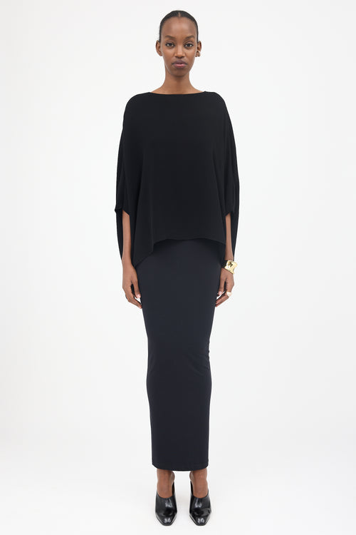 The Row Chiffon Dolman Sleeve Top