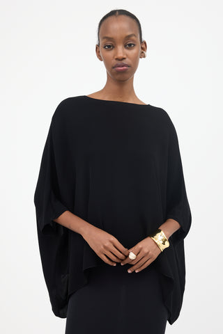 The Row Chiffon Dolman Sleeve Top