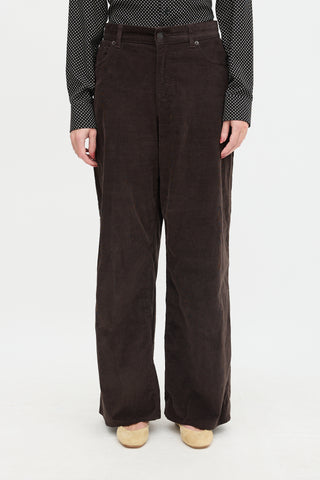 The Row Corduroy Eglitta Wide Leg Trouser