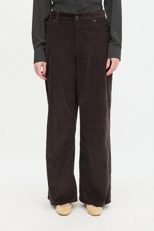The Row Corduroy Eglitta Wide Leg Trouser