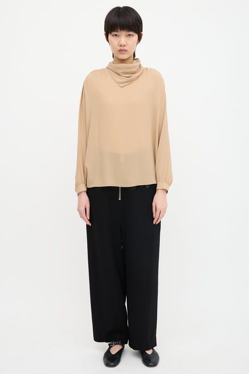 The Row Crepe Kerchief Blouse