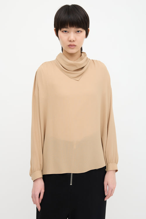 The Row Crepe Kerchief Blouse