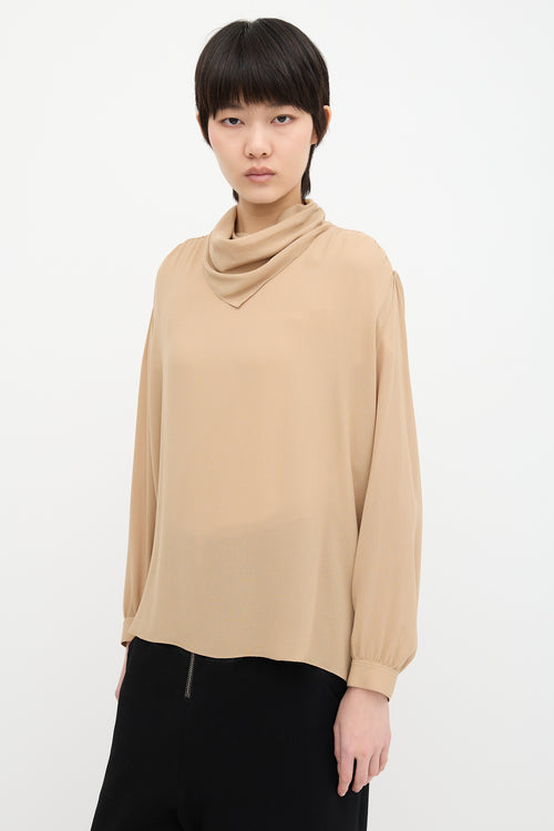 The Row Crepe Kerchief Blouse
