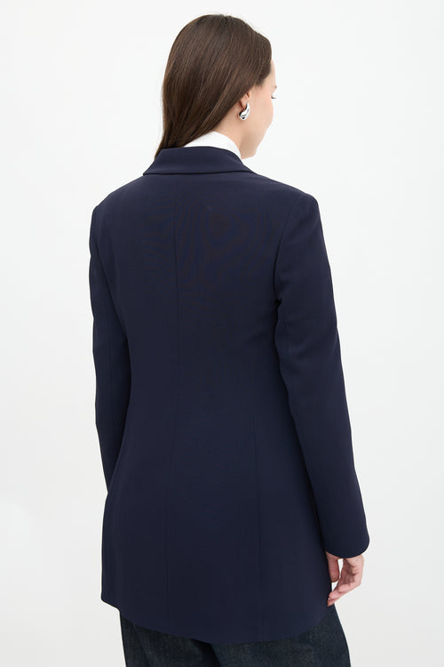 The Row Crepe Peak Collar Blazer