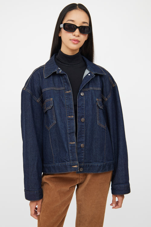 The Row Dark Wash Ness Denim Jacket