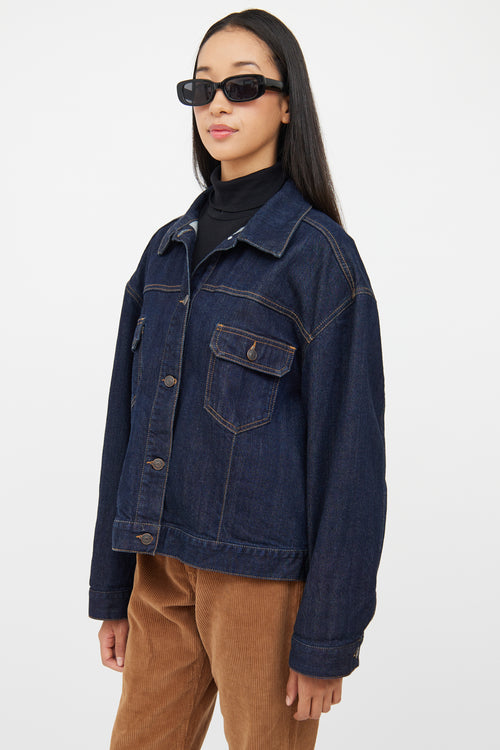 The Row Dark Wash Ness Denim Jacket