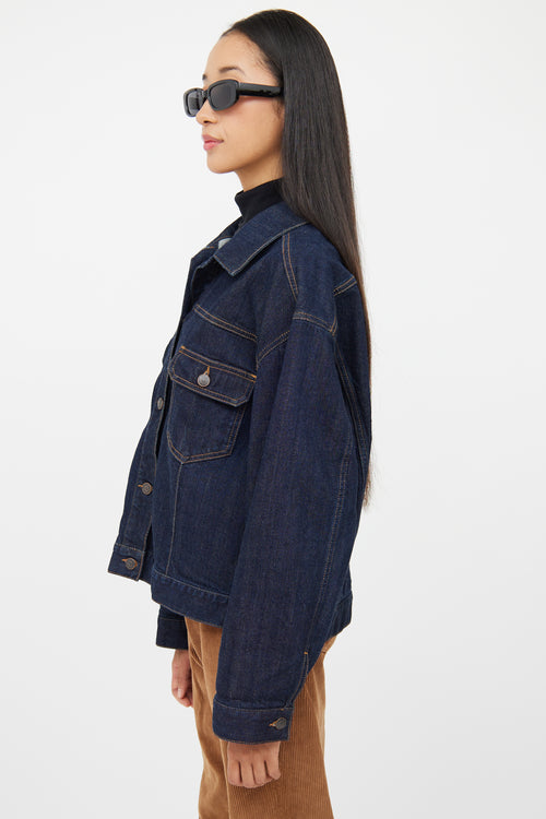 The Row Dark Wash Ness Denim Jacket