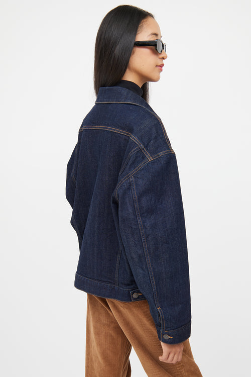 The Row Dark Wash Ness Denim Jacket