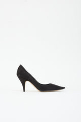 The Row Distressed Satin Liisa Pump
