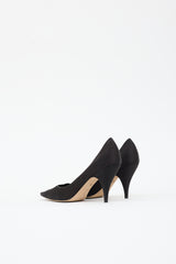 The Row Distressed Satin Liisa Pump