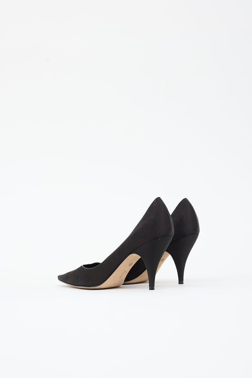 The Row Distressed Satin Liisa Pump