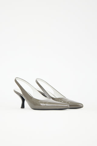 The Row Glitter Patent Bourgeoisie Pump