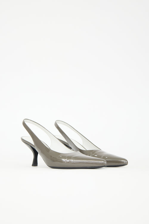 The Row Glitter Patent Bourgeoisie Pump