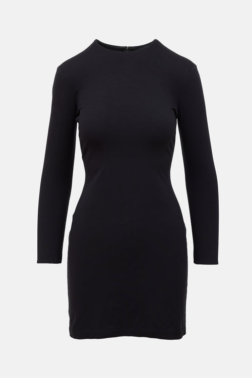 The Row Jersey Long Sleeve Mini Dress