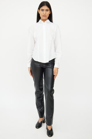 The Row White Poplin Shirt