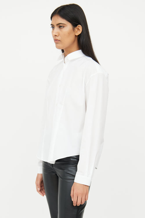 The Row White Poplin Shirt