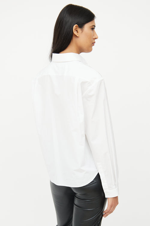 The Row White Poplin Shirt