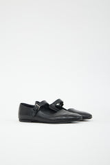 The Row Leather Ava Mary Jane Flat