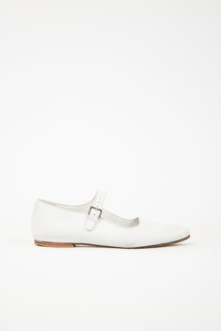 The Row Leather Ava Flat