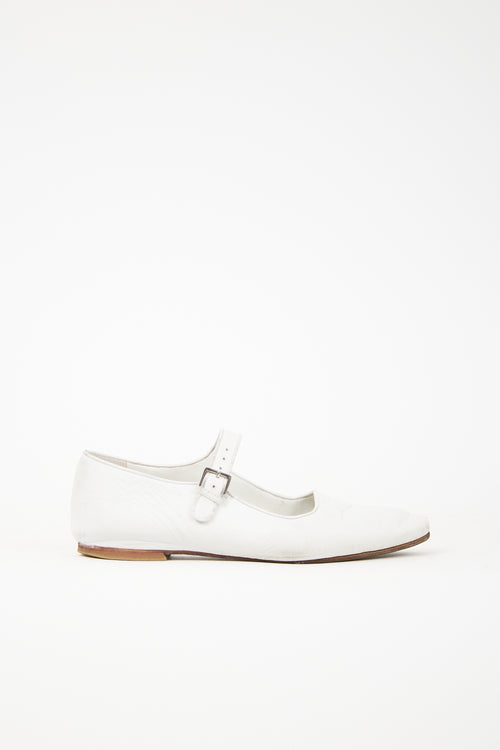The Row Leather Ava Flat