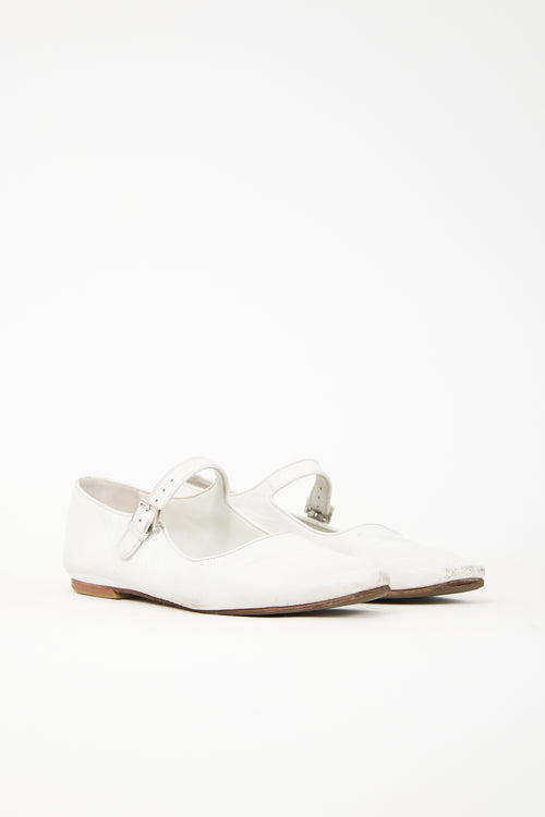 The Row Leather Ava Flat