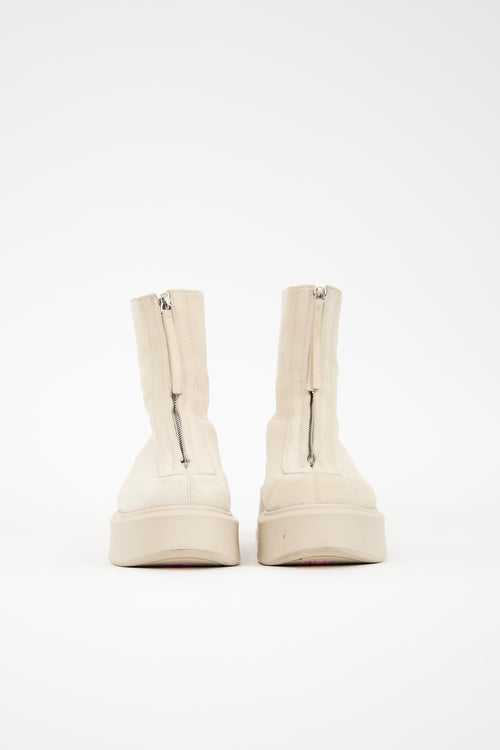 The Row Suede Zipped 1 Boot