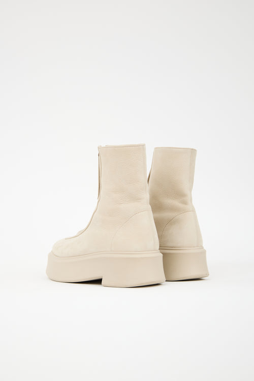 The Row Suede Zipped 1 Boot