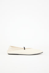 The Row Leather Ballet Flat