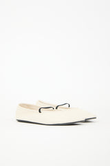 The Row Leather Ballet Flat