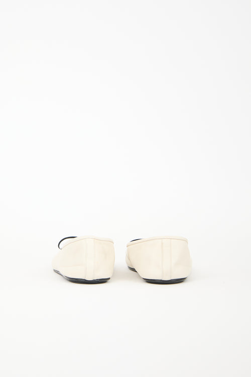 The Row Leather Ballet Flat