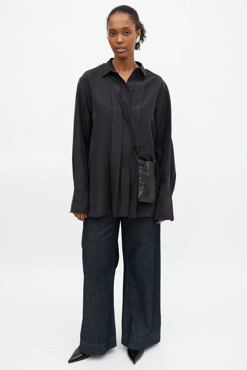 The Row Leather Bourse Phone Case Bag