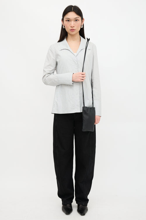 The Row Leather Bourse Phone Case Bag