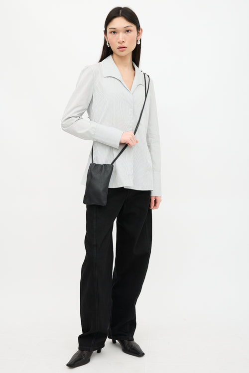 The Row Leather Bourse Phone Case Bag