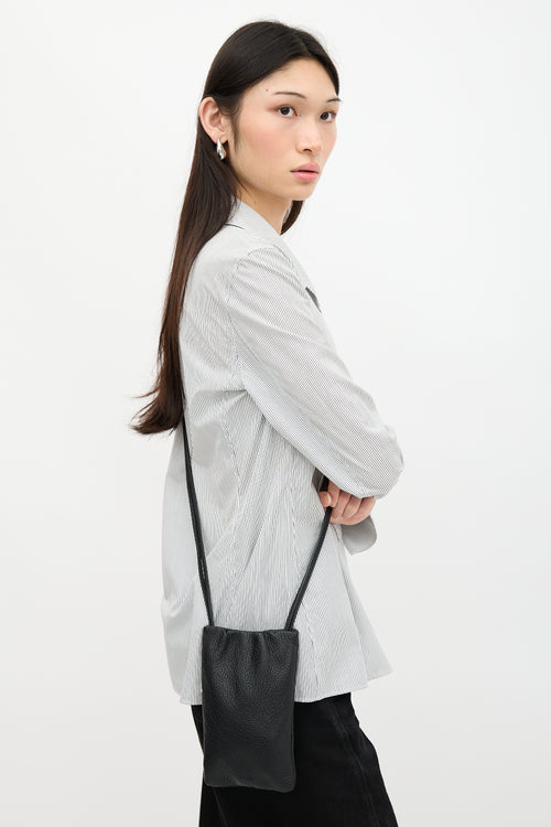 The Row Leather Bourse Phone Case Bag