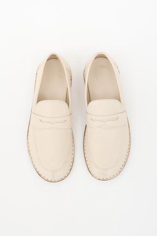 The Row Leather Cary Penny Loafer
