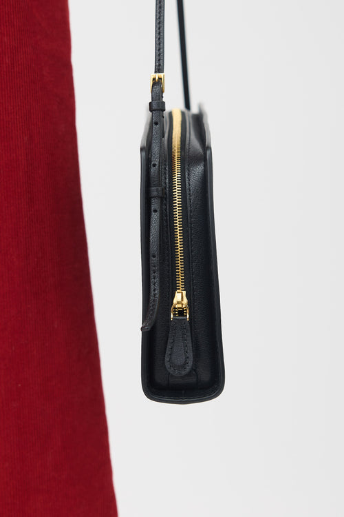 The Row Leather Dalia Baguette Bag