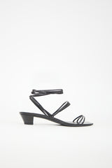 The Row Leather Graphic Strap Sandal