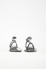 The Row Leather Graphic Strap Sandal