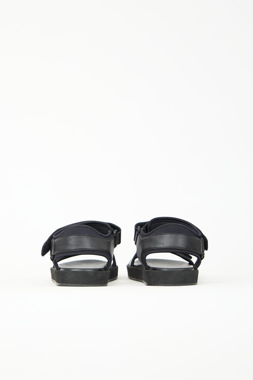 The Row Leather Hook-and-Loop Sandal