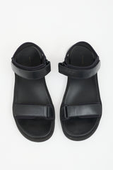 The Row Leather Hook And Loop Sandal
