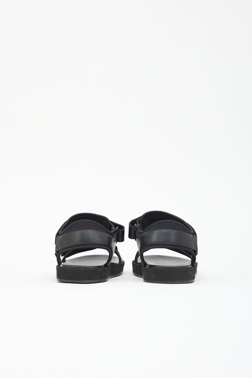 The Row Leather Hook And Loop Sandal