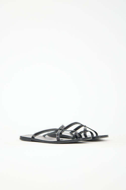 The Row Leather Link Sandal
