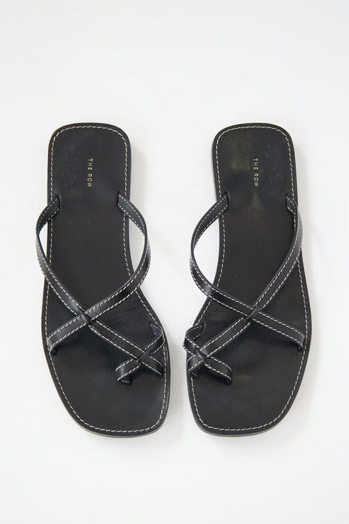 The Row Leather Link Sandal